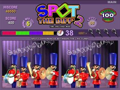 Spot the Diff 2 - Arcade-style 'Spot the Difference' game.